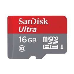 Tarjeta Sandisk 139730 Micro SD Ultra 16GB + adapt