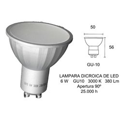 Bombilla LED Fbright 2601670, 6W, GU10, 3000K