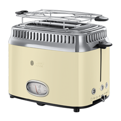 Tostador Russell Hobbs 2168256, retro, crema