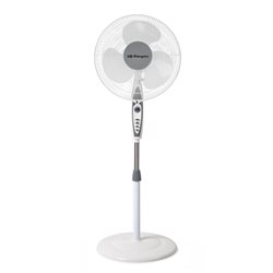 Ventilador Pie Orbegozo SF0147, 40cm, 50w, blanco