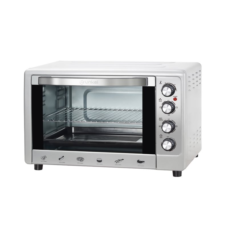 Mini Horno Grunkel HR48SILVERRUSTI, 48L, Plateado