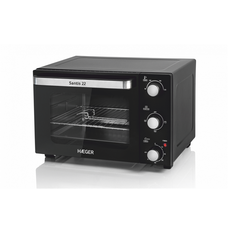 MINI HORNO HAEGER OV-22B.032A 22L, 1300W, GRILL