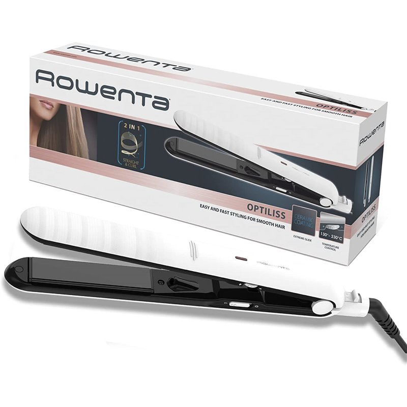 Plancha Pelo Rowenta SF3210F0, Optiliss Blanca