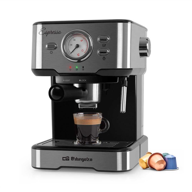 Cafetera Expresso Orbegozo EX5500, 20bar,