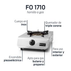 Hornillo Orbegozo FO 1710 1 fuego gas