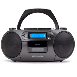 Radio CD AIWA BBTC-550BK Boombox con lector de cas