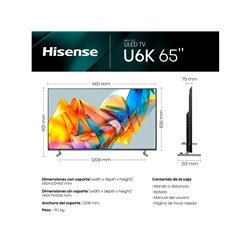 HISENSE TV 65" 65U6KQ Mini-LED