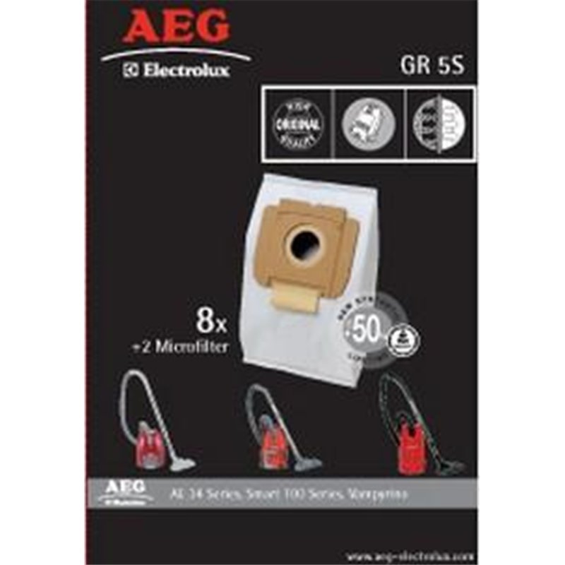 Bolsa Aspirador AEG GR5S pack 8 bolsas