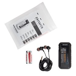 RADIO AIWA R22 DE BOLSILLO CON AURICULARES ,COMPACTA