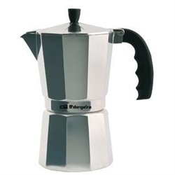 Cafetera Orbegozo KF200, 2 tazas, aluminio