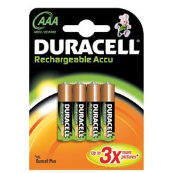 Pila Duracell Recargable AAA LR03 750 mAh B4