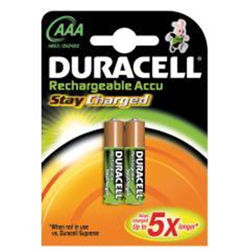Pila Duracell Recargable AAA LR03 B2